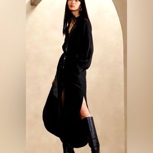 NWT Banana Republic Felissa  Black Maxi Dress